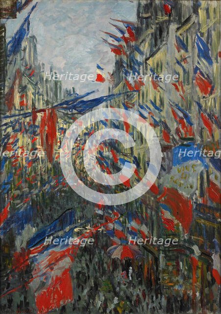 Rue Saint-Denis, fête du 30 juin 1878, 1878. Creator: Monet, Claude (1840-1926).