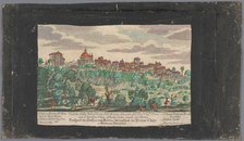 View of the city of Ariccia, 1708-1756. Creators: Martin Engelbrecht, Anon.
