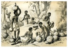 'Natives Making Pombe', 1883. Artist: Unknown