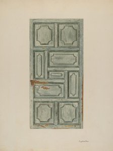 Panel Door, c. 1939. Creator: Angeline Starr.