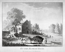 Horse and cart on the Eltham Road in Woolwich, Kent, 1788. Artist: Anon