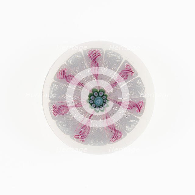 Paperweight, France, c. 1848-55. Creator: Saint-Louis Glassworks.