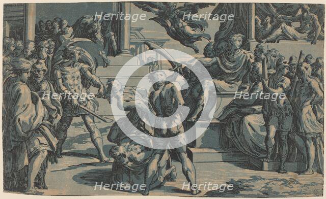 The Martyrdom of Saints Peter and Paul, c. 1530. Creator: Antonio da Trento.