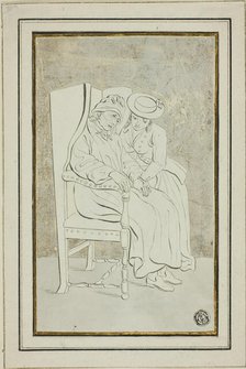 Old Man with Young Woman, n.d. Creator: Marquand Fidel Dominikus Wocher.