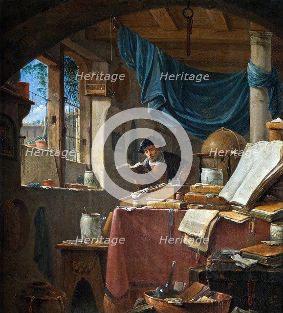 A scholar in his Study. Artist: Wyck, Thomas (ca. 1616-1677)