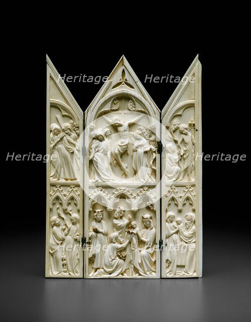 Triptych with Scenes from the Life of Christ, 1350/75. Creator: Unknown.