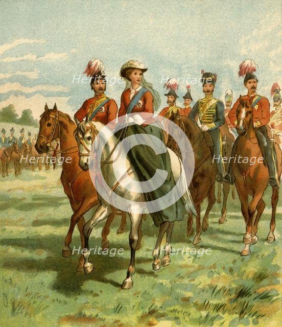'The Queen and the Prince Consort at a Review', . Creator: Unknown.