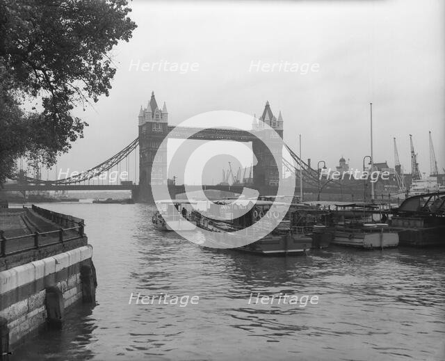 Tower Bridge, London, c1955. Creator: Arthur Charles Kirby Ware.