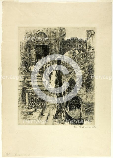 The Bridge of Sighs, 1883. Creator: Frank Duveneck.