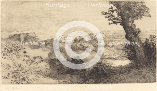 Top of the Hill (Le haut de la colline). Creator: Alphonse Legros.