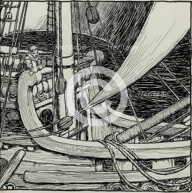 Illustration for "A Song of the English" by Rudyard Kipling  , 1909. Creator: Robinson, William Heath (1872-1944).