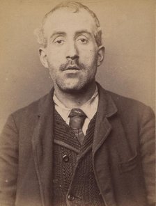 Ripert. Thomas. 33 ans, né à Marseille. Cocher. Anarchiste. 5/3/94., 1894. Creator: Alphonse Bertillon.