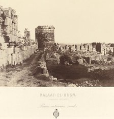 Kalaat el Hosn (Castle of the Knights, Syria), 1859. Creator: Louis de Clercq.