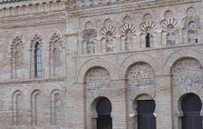 Northwest facade, Cristo de la Luz Shrine, Toledo, Castile-La Mancha, Spain, 2022.  Creator: LTL.