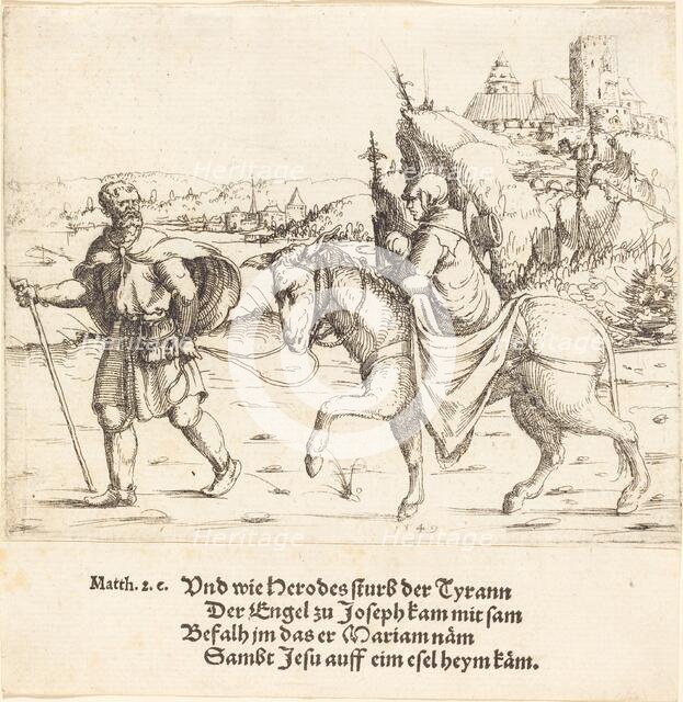 The Holy Family Returns from Egypt, 1549. Creator: Augustin Hirschvogel.