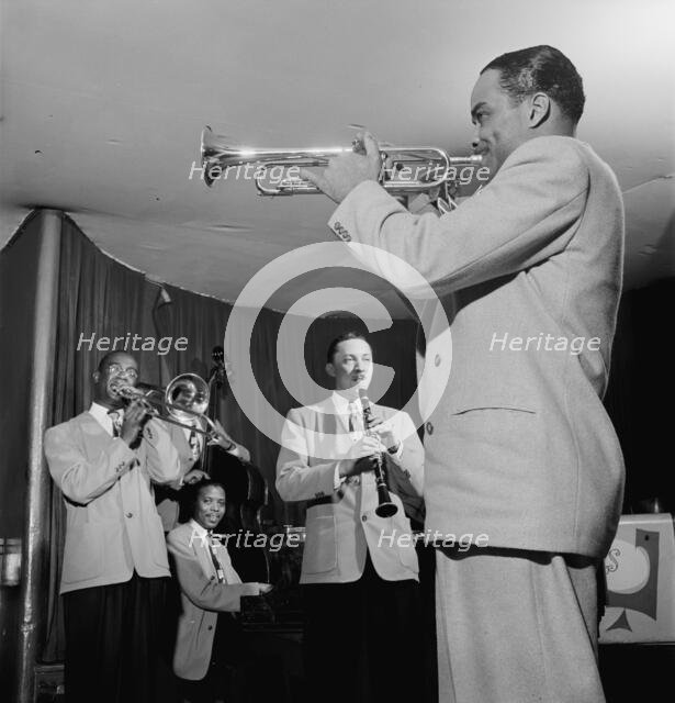 Portrait of Ted Kelly, Kenny Kersey, Benny Fonville, (Scoville)...Café Society (Downtown), NY, 1947. Creator: William Paul Gottlieb.
