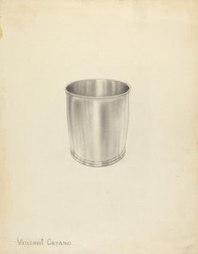 Silver Beaker, 1935/1942. Creator: Vincent Carano.