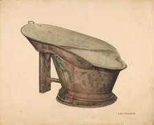 Foot Tub, c. 1939. Creator: Paul Poffinbarger.