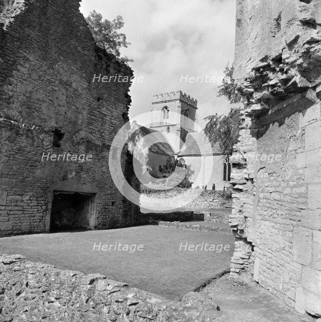 Minster Lovell Hall and St Kenelm's Church, Oxfordshire, 1970. Artist: John Gay.