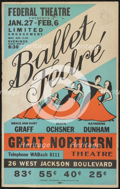 Ballet Fedre, Chicago, 1938. Creator: Unknown.