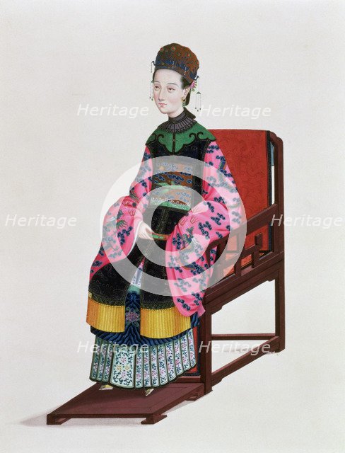 Portrait of a Tartar woman, 19th century. Artist: Unknown