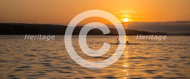 Rowing in the Sun Rise. Creator: Dorte Verner.