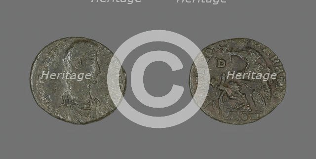 Coin Portraying Emperor Constantius II, 337-361. Creator: Unknown.