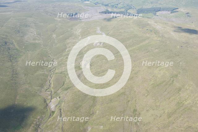 Spoil heaps and trackway, Blea Moor Tunnel, North Yorkshire, 2014. Creator: Historic England Staff Photographer.