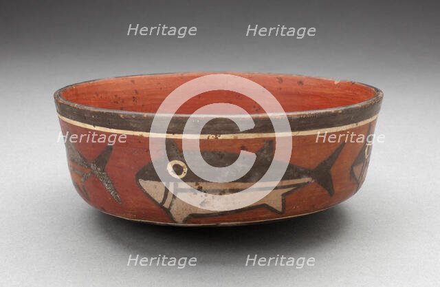 Bowl Depicting Shark or Killer Whale, 180 B.C./A.D. 500. Creator: Unknown.