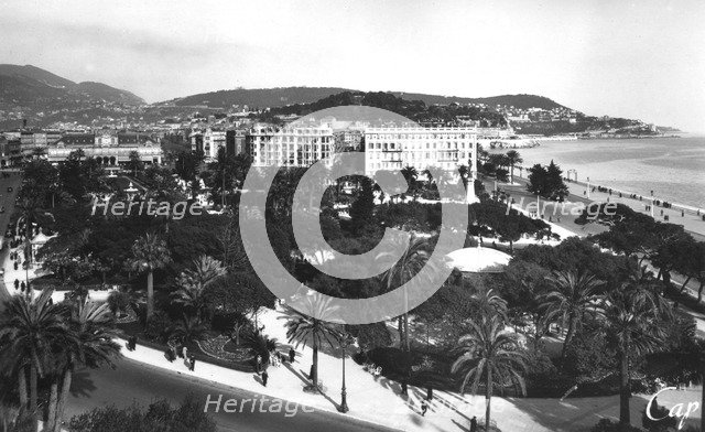 View of Albert I Gardens, Nice, South of France, early 20th century. Artist: Unknown