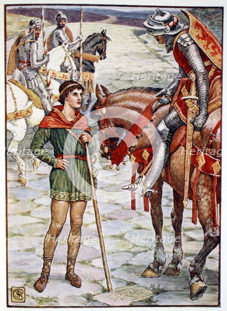 'Young Percival Questions Sir Owen', 1911. Artist: Unknown