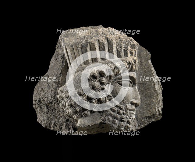 Sculpture of the head of a Persian, 500-450BC. Artist: Unknown.