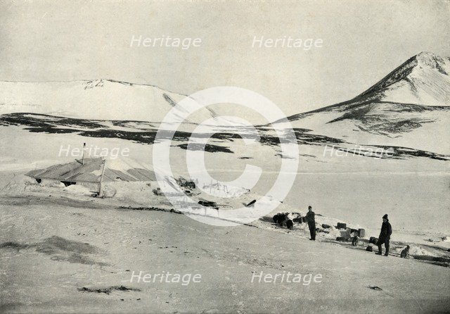 'Meares and Demetri at 'Discovery' Hut', 4 November 1911, (1913).  Artist: Herbert Ponting.