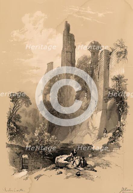 Scotland Delineated-Roslin Castle, 1847. Creator: James Duffield Harding.