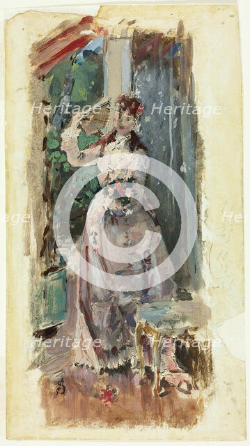 The Corner of the Balcony, c. 1877. Creator: Alfred Stevens.