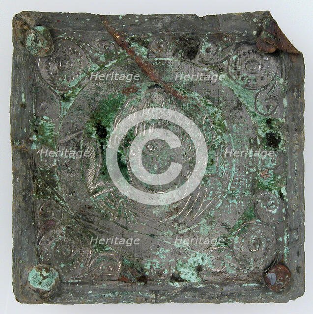 Tinned-Copper Plaque with a Personification, Byzantine, 350-400. Creator: Unknown.