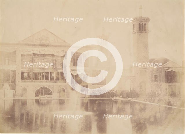 [Palace of the Shah, Teheran, Iran], 1840s-60s. Creator: Possibly by Luigi Pesce.