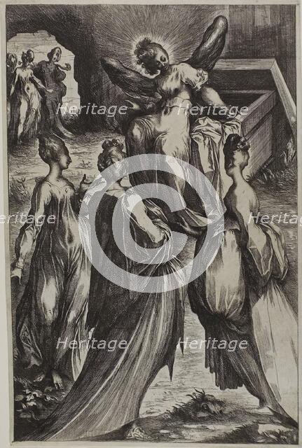 The Three Marys at the Tomb with the Angel, n.d. Creator: Unknown.