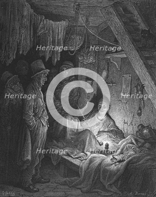'Opium Smoking - The Lascar's Room in 'Edwin Drood'', 1872. Creator: Gustave Doré.