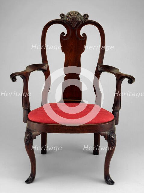 Armchair, c. 1740. Creator: Unknown.