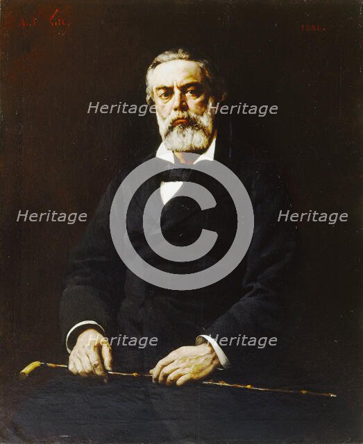 Portrait of Jules Vallès (1832-1885), 1881. Creator: Gill, André (1840-1885).