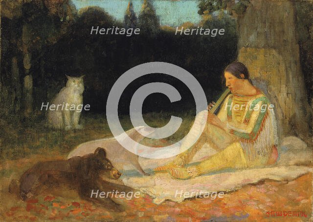 The Flute Player, late 19th-early 20th century. Creator: Edwin Willard Deming.