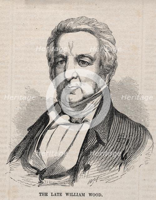 The Late William Wood, 1857. Creator: Winslow Homer (American, 1836-1910).