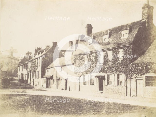 Houses on Village Street, 1850s. Creator: Unknown.
