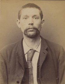 Grégoire. Aimé, Paul. 36 ans, né à Bruxelles (Belgique). Accordeur de piano. Anarchiste. 2..., 1894. Creator: Alphonse Bertillon.