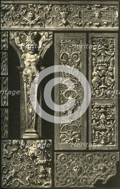 German Renaissance ornament in stone and wood, (1898). Creator: Unknown.