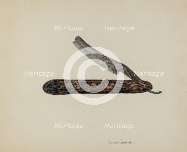 Razor, 1938. Creator: Clarence Secor.