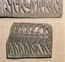 Bronze Plaque from Kama River area, relating to Shamanism, 3rd century BC-8th century. Artist: Unknown.