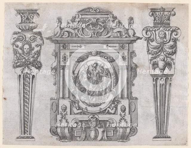 Furniture Design, 1565-70. Creator: Jacques Androuet Du Cerceau.