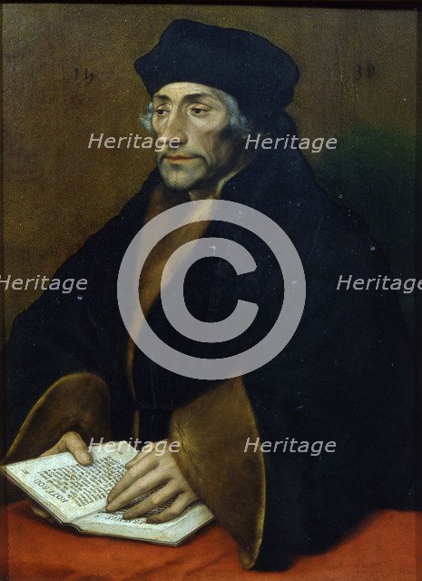 Portrait of Erasmus of Rotterdam (1467-1536), 1530. Artist: Holbein, Hans, the Younger (1497-1543)